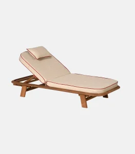 Wooden Beach Sun Lounger Thalia Teak