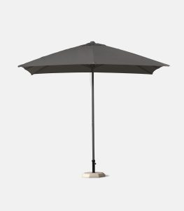 Ομπρέλα αλουμινίου βαρέως τύπου 2.50 Χ 2.50m Γκρι - Πλαϊνή όψη