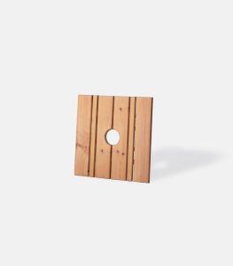 Reinforced Wooden Umbrella Pole Table Square - Top view