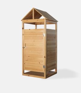 Wooden Beach Changing Cabin