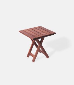 Folding Umbrella Side Table - Side view