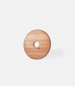 Wooden Umbrella Pole Table - Top view