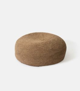 Πουφ Πλεκτό από Σχοινί Στρογγυλό Φ.1,20μ