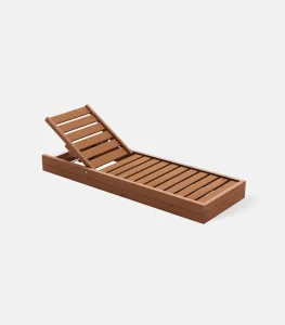 Wooden Beach Sun Lounger Erato 2