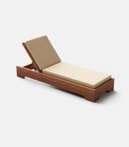 Erato Wooden Beach Sun Lounger