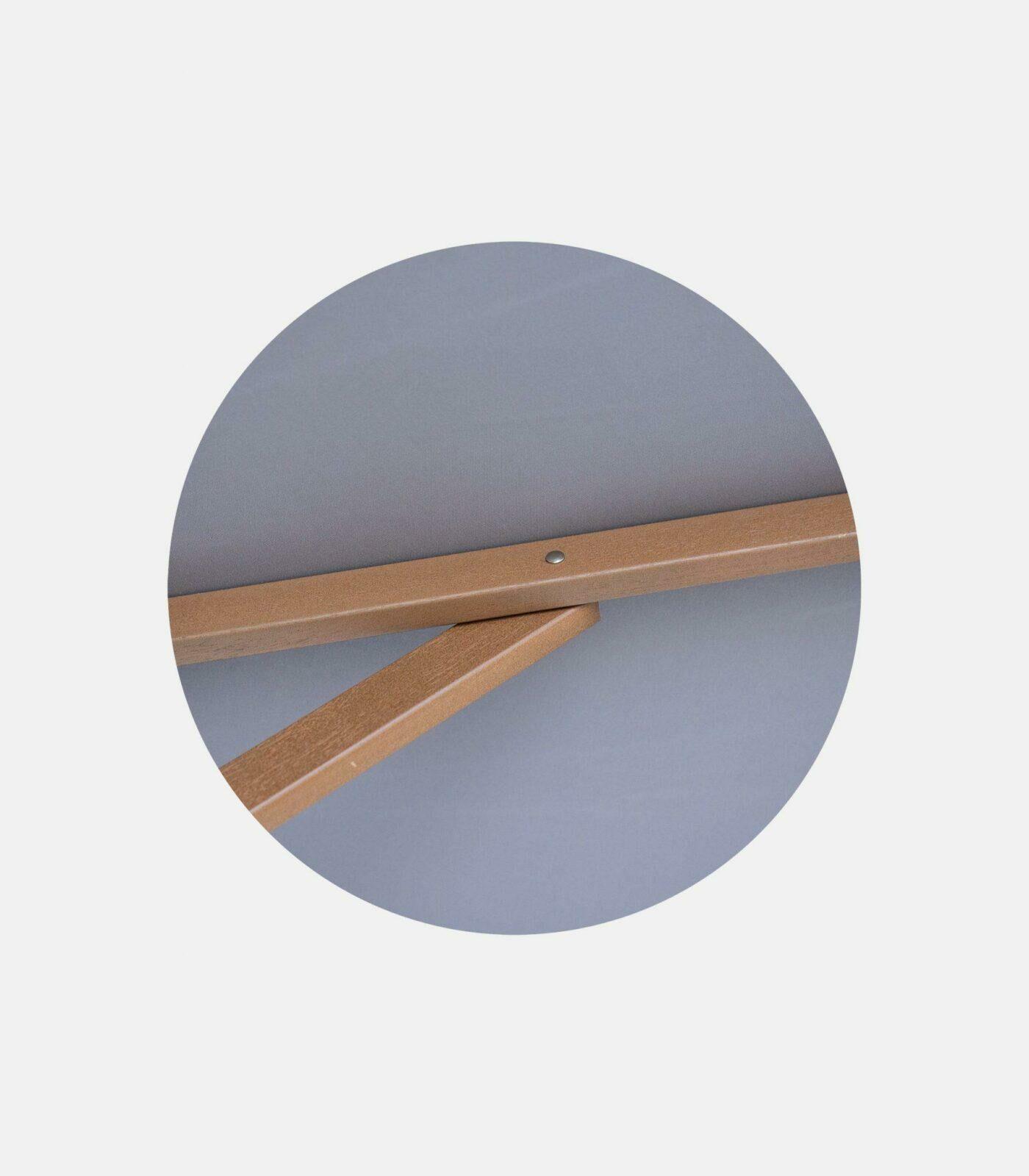 Ομπρέλα ξύλινη Φ.2.20m / Φ.2.50 με πολυεστερικό ύφασμα Γκρι