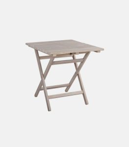 Folding Square Wooden Table (White)
