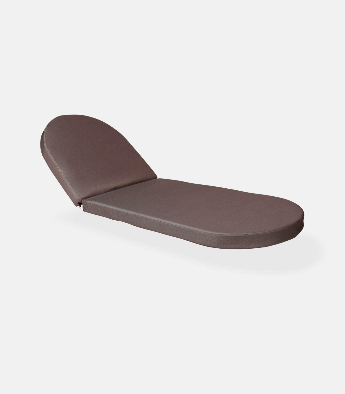 Μαξιλάρι ξαπλώστρας Οβάλ πολυεστερικό καφέ PL14