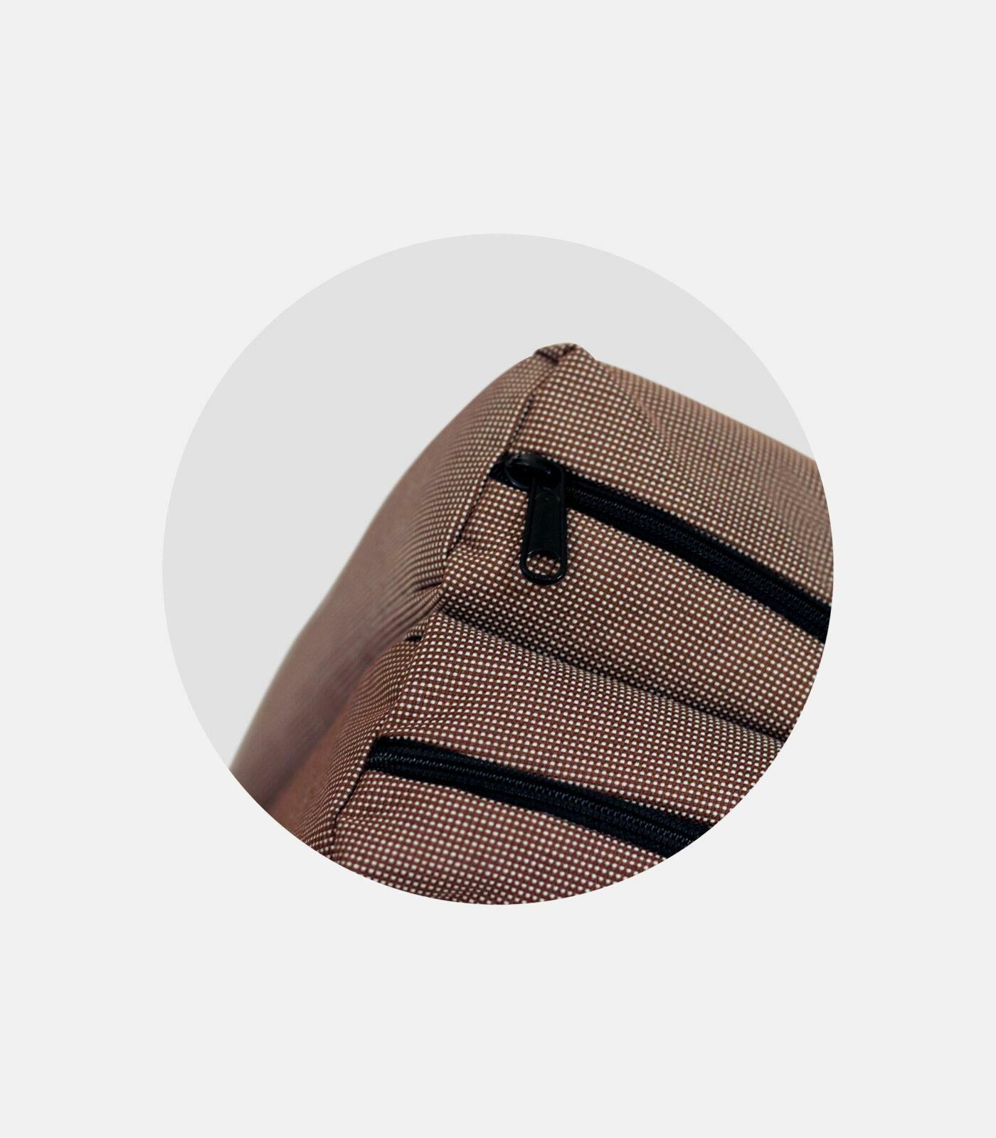 Μαξιλάρι ξαπλώστρας πολυεστερικό καφέ PL14