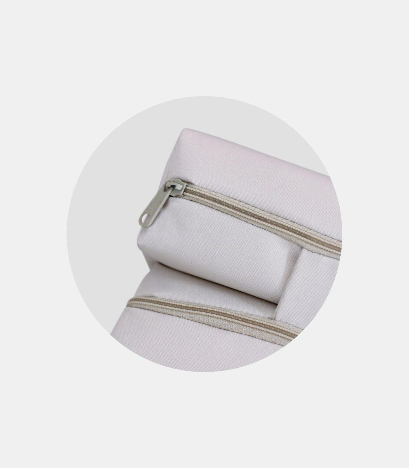 Μαξιλάρι ξαπλώστρας Οβάλ πολυεστερικό εκρού