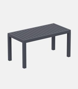 Polypropylene Side Table Oceanis Rectangular - Side view