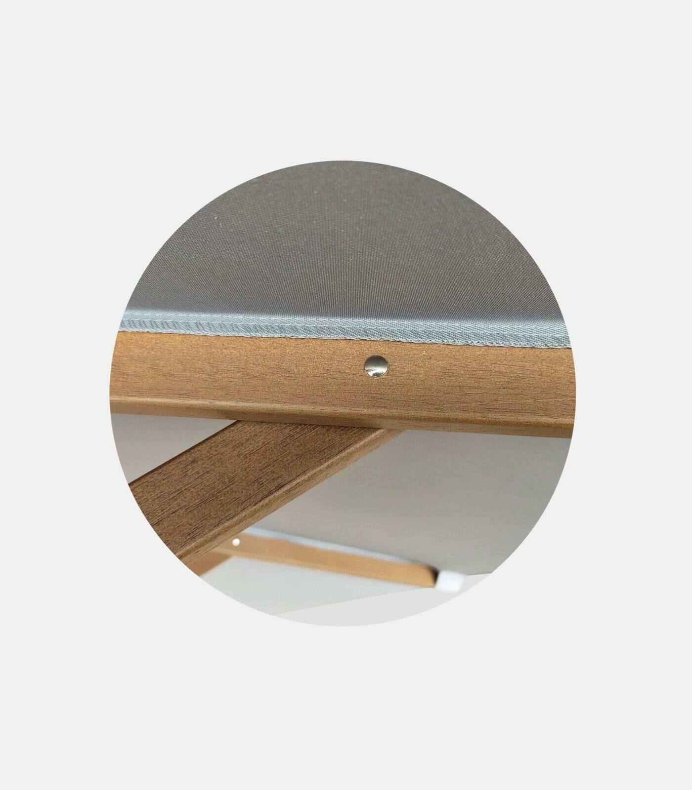 Ομπρέλα ξύλινη Φ.2.20m / Φ.2.50 με πολυεστερικό ύφασμα Γκρι