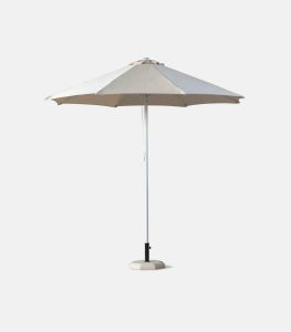 Heavy-duty aluminum umbrella Ø3.0m with polyester canopy - Side view