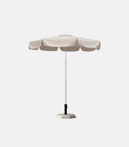 Aluminum umbrella Ø2.0m with polyester canopy - Side view