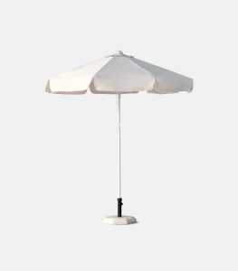 Heavy-duty aluminum umbrella Ø2.00m / Ø2.20m with polyester canopy - Side view