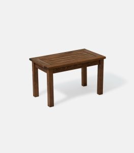 Ξύλινο Τραπεζάκι Ομπρέλας Παραλληλόγραμμο - Πλαϊνή όψη