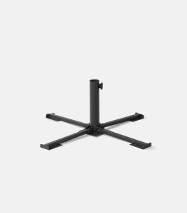 Foldable Anthracite Cross-Style Metal Umbrella Base