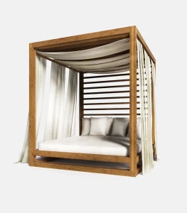 Wooden Beach Daybed PRIVE Fixed Ekali