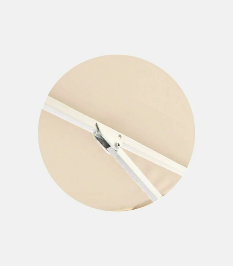 Cantilever aluminum umbrella 3.00 x 3.00m with ecru polyester canopy