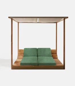 Wooden Beach Daybed PRIVE Fixed Teak 3