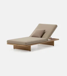 Wooden Beach Sun Lounger Dione Teak