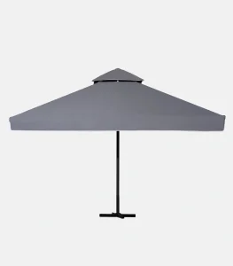 The telescopic mechanism makes operation easier, allowing the umbrella to close more practically when there is a set-up area beneath it. The canopy is made from 280 g/m2 acrylic fabric with waterproofing and UV protection, for durability and a consistently neat look outdoors.