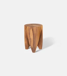 Turned wooden stool 7 - Side view