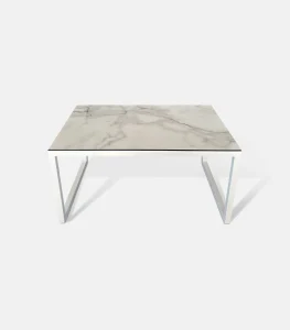 Aluminum Side Table Ourania - Side view
