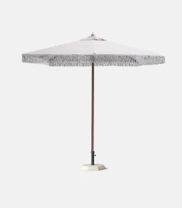 Ομπρέλα ξύλινη με κρόσσι 2.30mX2.30m