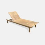 Ξαπλώστρα παραλίας ξύλινη Αύρα Teak