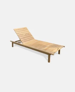 Ξαπλώστρα παραλίας ξύλινη Αύρα Teak